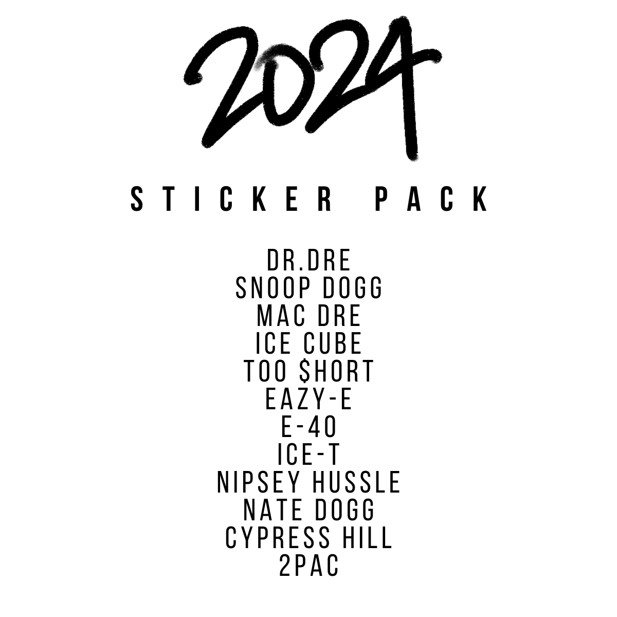 2024 STICKER PACK (12) moni619